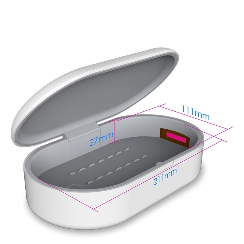 2 in 1 Handy Drahtlose Lade Desinfektion Box LED UV-Box Desinfektion Box für Telefon Zahnbürste