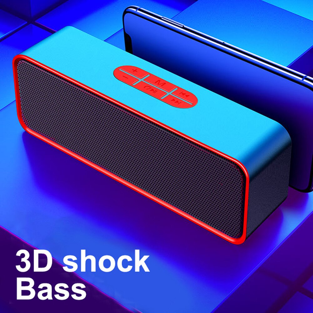 Portable Bluetooth Speaker Subwoofer powerful Speakers Wireless Loudspeakers for Phone Computer Stereo Sound Box with Bass