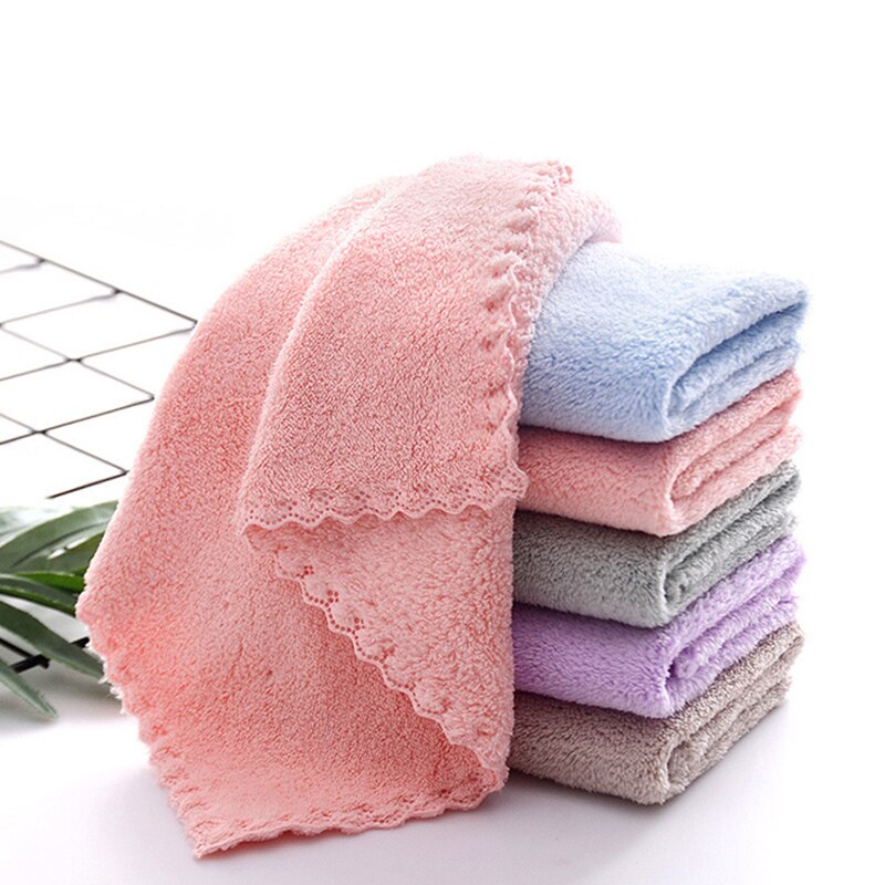 Coral Fleece Hand Towel Household Kitchen Table Cleaning Cloth Home Cleanig Tool Strong Absorbent Rag Soft Fast Drying Wipen