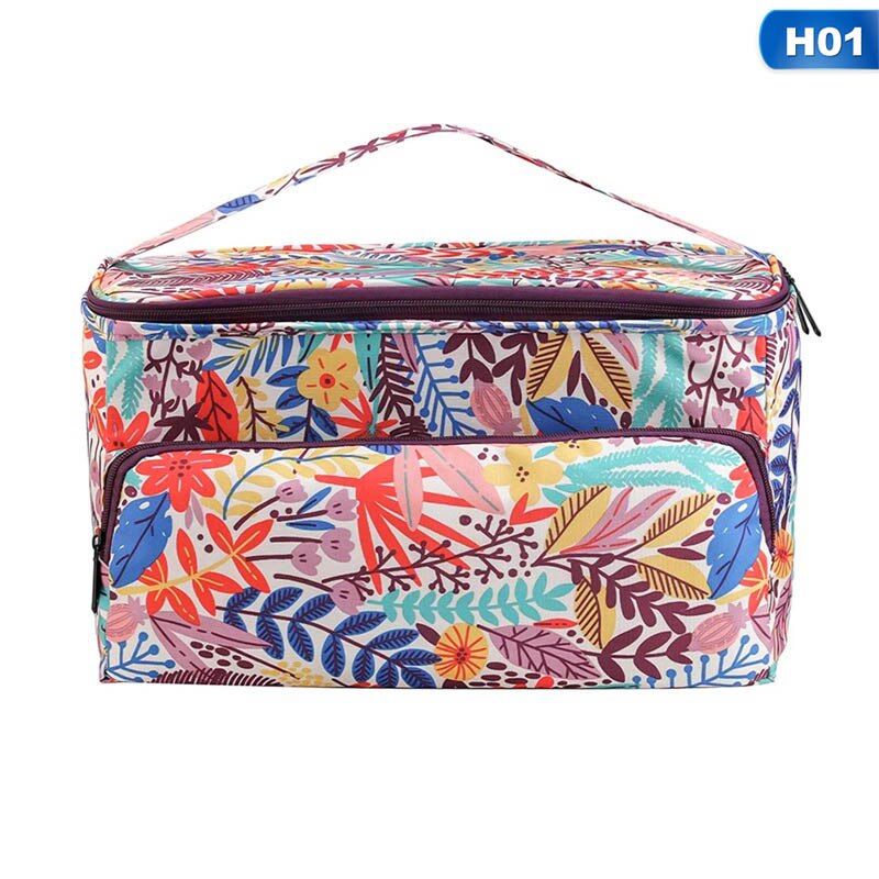 Sac de rangement carré en laine, étui de rangement pour fil à crochet, sac de rangement de style pastoral pour accessoires de couture, rangement de chambre à coucher: H01