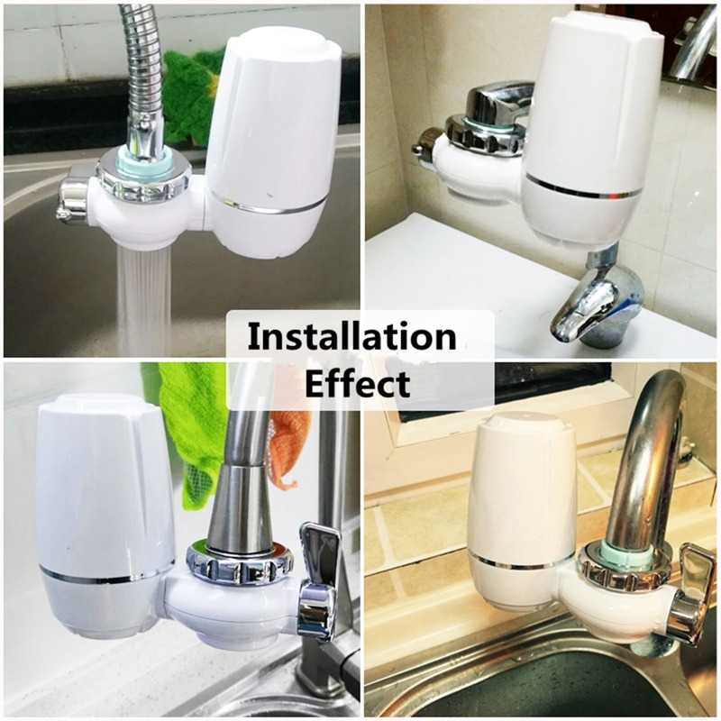 Filtre de robinet de cuisine, purificateur d&#39;eau de salle de bains, percolateur en céramique lavable, filtre de rouille et de bactéries