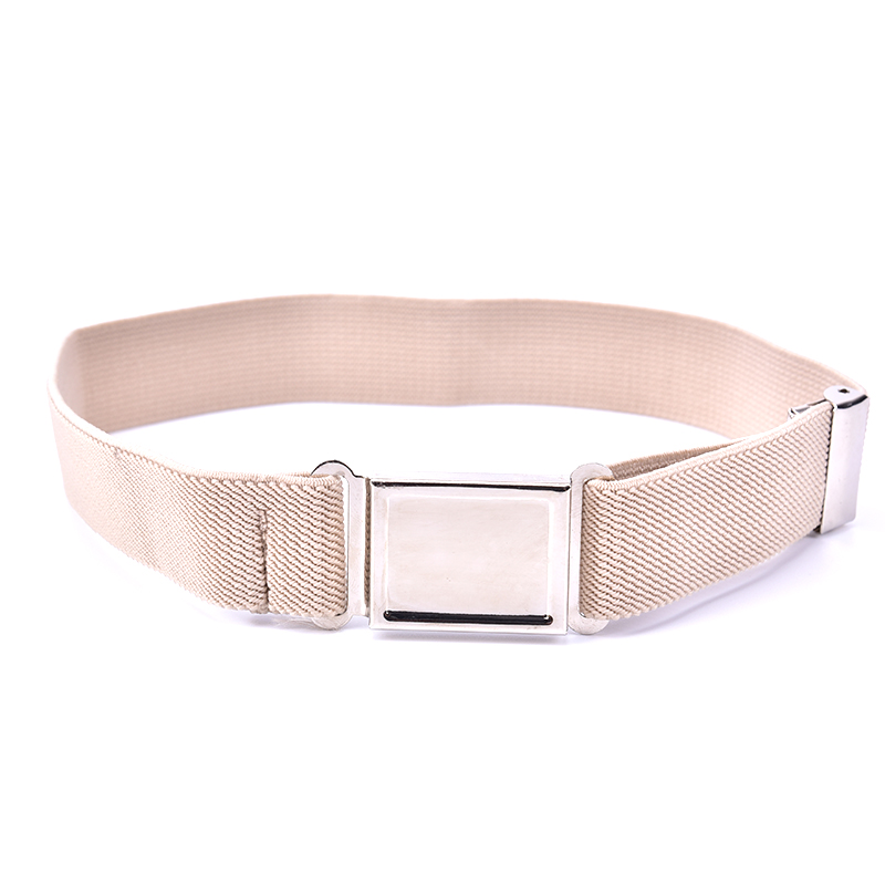 1pcs Adjustable Elastic Canvas Belt For Children Striped Stretch Western Strap Belt Boys Girls