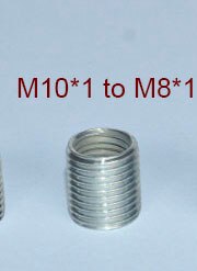 Adaptateur de tube creux fileté M6 à M10, M8 à M10, M10 à M14, coupleur fileté intérieur et extérieur, 5 pièces: vert clair