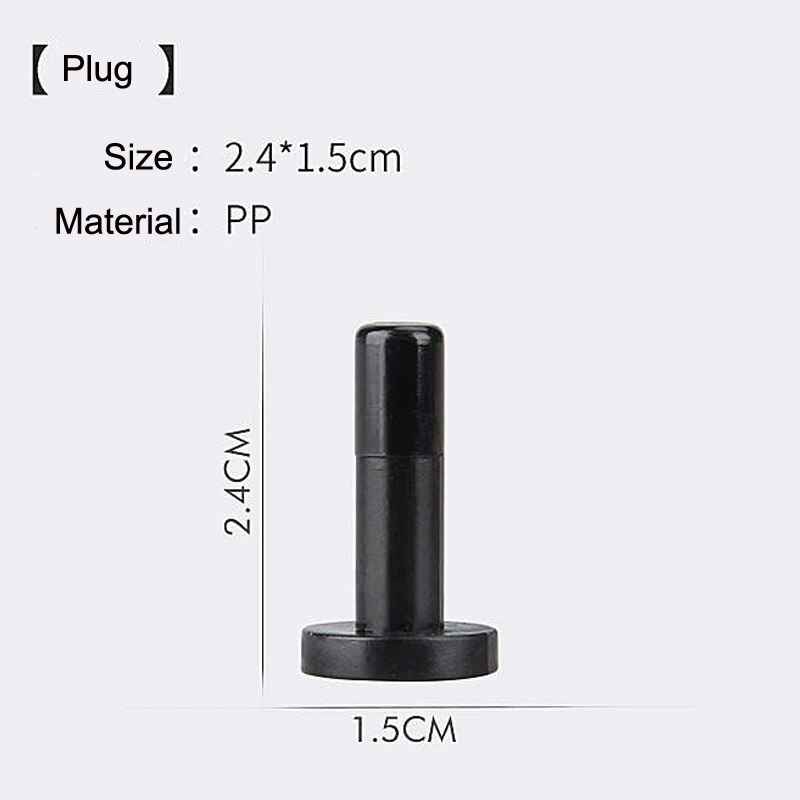 ENTENCO 1/4'' slip lock end plug choke plug 6mm black cap plastic material for misting accessories