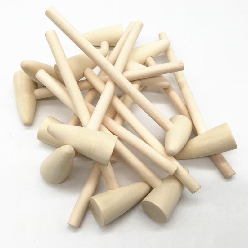 Trähammare trä mini trähammare multiverktyg liten hammare liten lätt vikt hammare jul knock ägg leksak 1pc