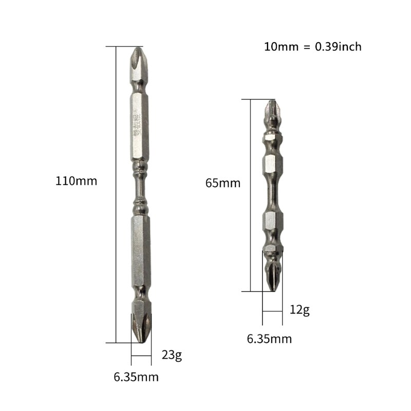 Stainless Steel Double-Head Screwdriver Set With Magnet Screw Holder Tools R9JC