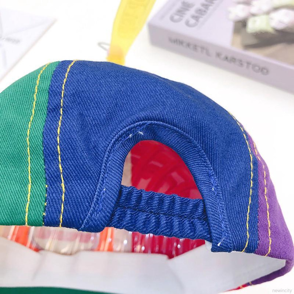 Farverige pinwheel børn blød parasol spand hat udendørs sport baseball cap