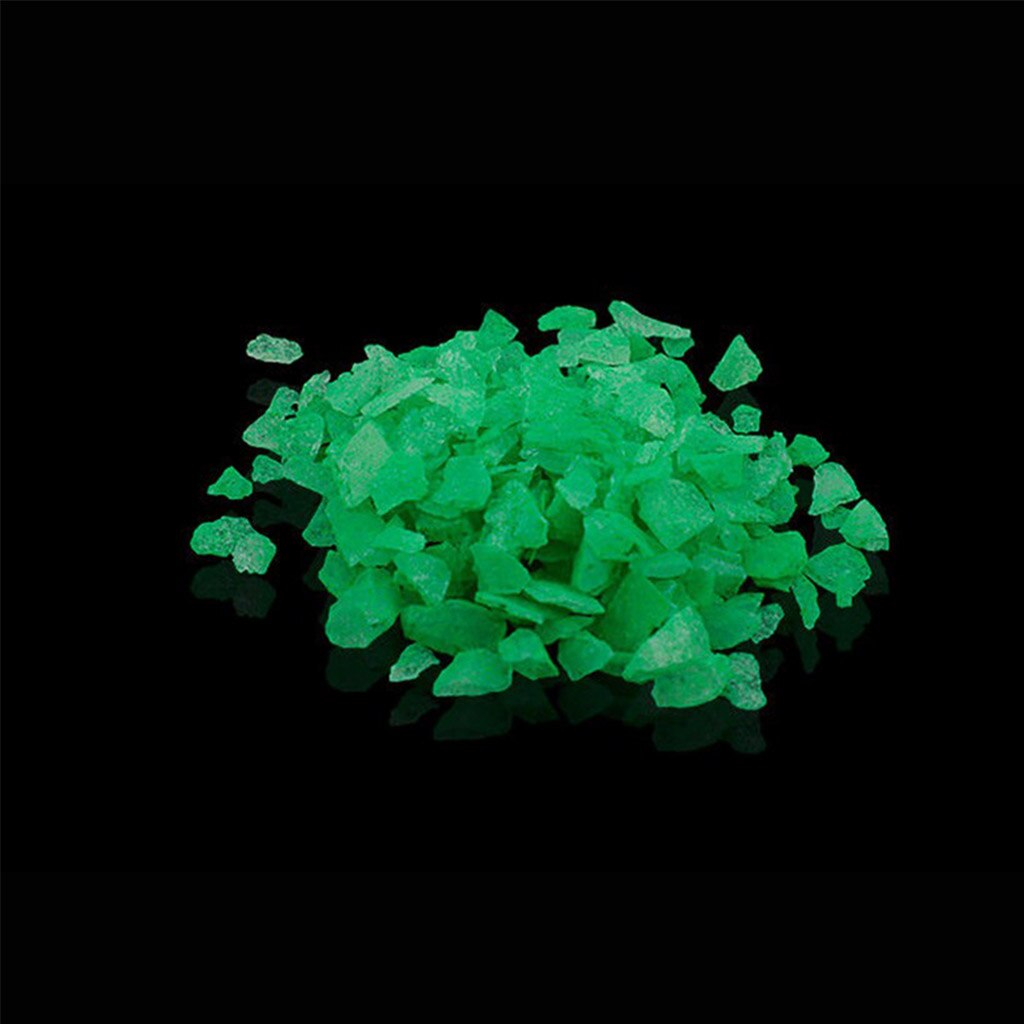 Piedras fluorescentes luminosas que brillan en la oscuridad, accesorio decorativo para jardín, decoración artesanal, para fiestas, vacaciones y deseos: Green