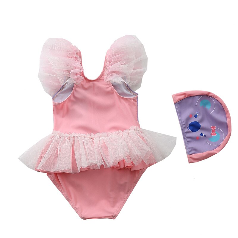 Swimsuit Children One Piece Suit 1-6 Year Kid Cute Koala Print Swimwear Beachwear Toddler Girl Bathing Suit