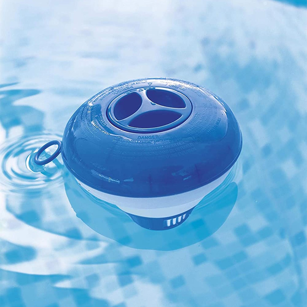 Swimming Pool Floating Chemical Chlorine Dispenser Swimming Pool Accessories Thermometer Disinfection Automatic Applicator Pump