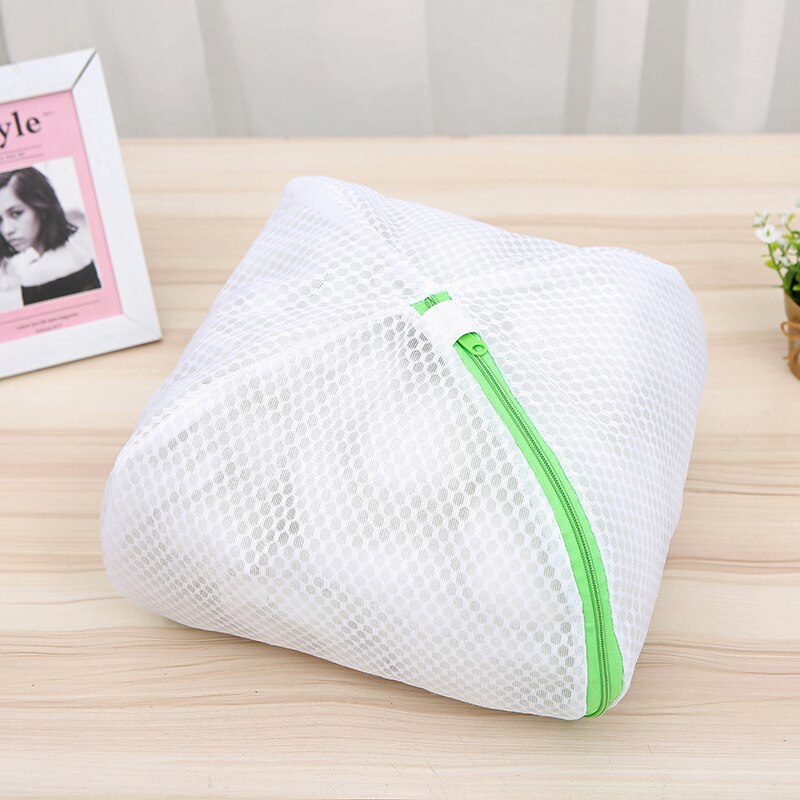 Green Zippered Laundry Washing Bags Fine Mesh And Honeycomb Pattern Freshly Net Bags for Washing Machine: Honeycomb Ball