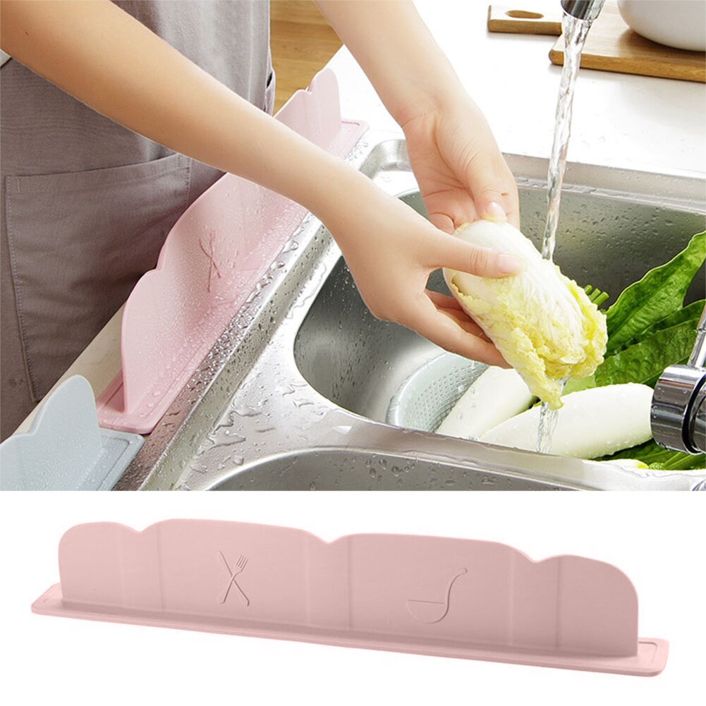 Water Splash Guard Reusable Kitchen Sink Oil Proof Soft Silicone Easy Clean Household Bathroom Modern Suction Cup Eco Friendly