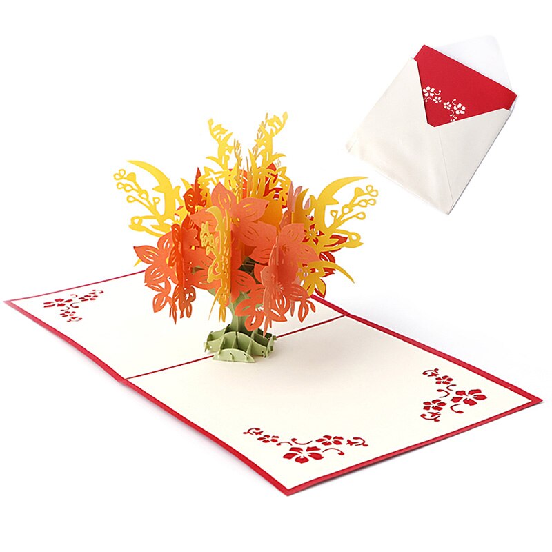 3D Pop Up Greeting Card Handmade Happy Birthday Merry Christmas Card: 52