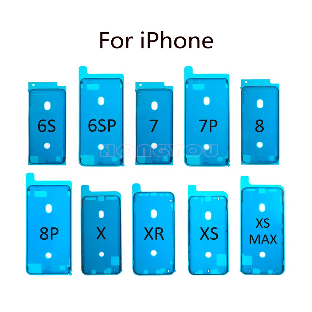 2 sztuk/partia Seal klej wodoodporna naklejka dla iPhone X XS XR XSMax 7 8 6S Plus 11 Pro Max ekran LCD wodoodporna taśma klej klej