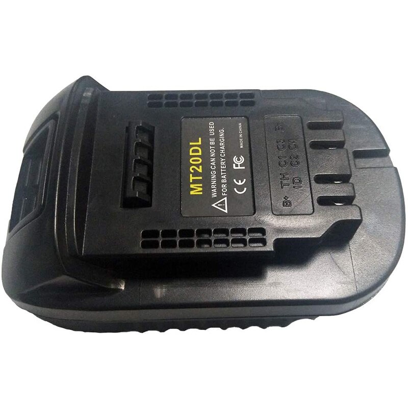 Mt20dl batteri adapter omformer til dewalt verktøy konvertere til makita 18v li-ion batteri  bl1830 bl1860 bl1815 til dcb 200