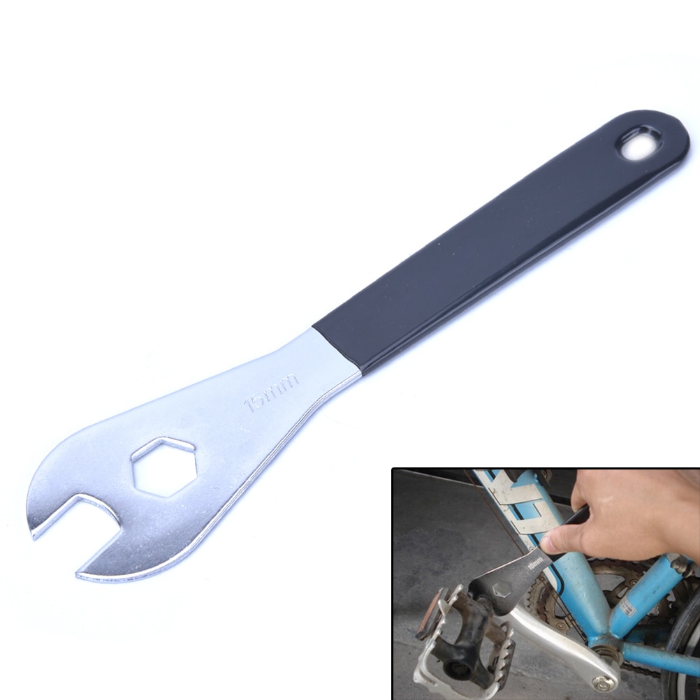 1pc cykel pedal skruenøgle værktøj fjerner reparationsværktøjer 15mm
