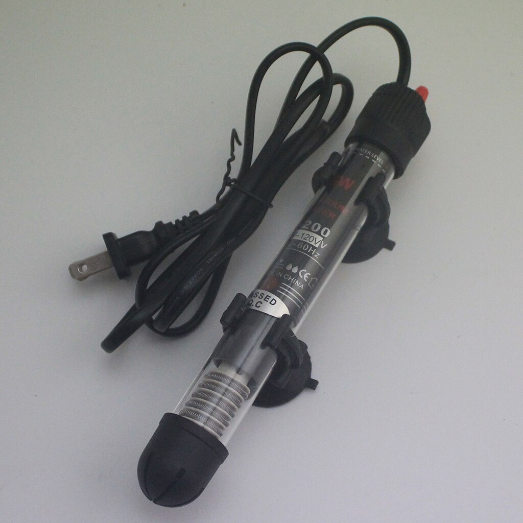 Fish Tank Water Heater 25W/50W/100W/200W/300W Submersible Aquarium Adjustable Heater US Plug