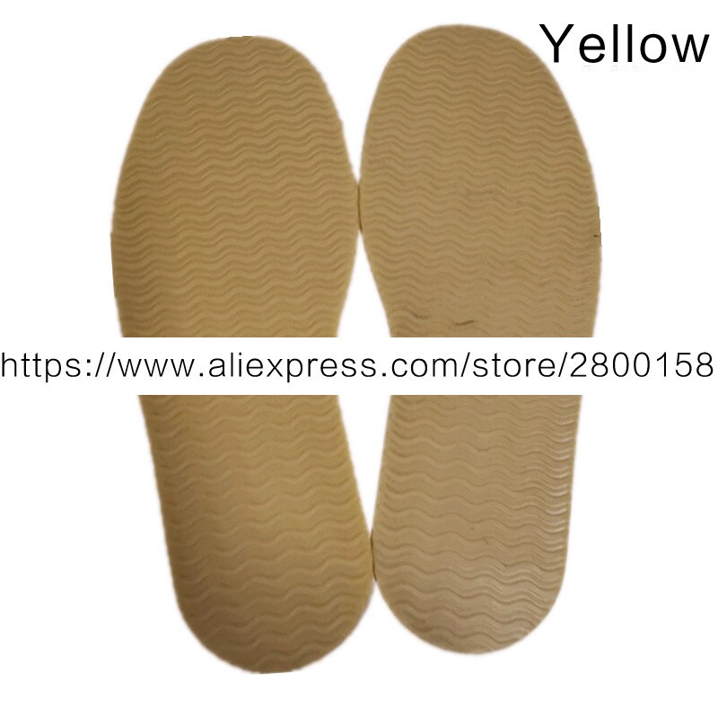 1 paar DIY Gummi Volle Sohle Reparatur Schuhe Reifen Korn Welle aufbringen Reparatur Arbeiter Schuhe Laufsohle 4mm Stock Auf voll Sohlen Ferse Pads: Gelb