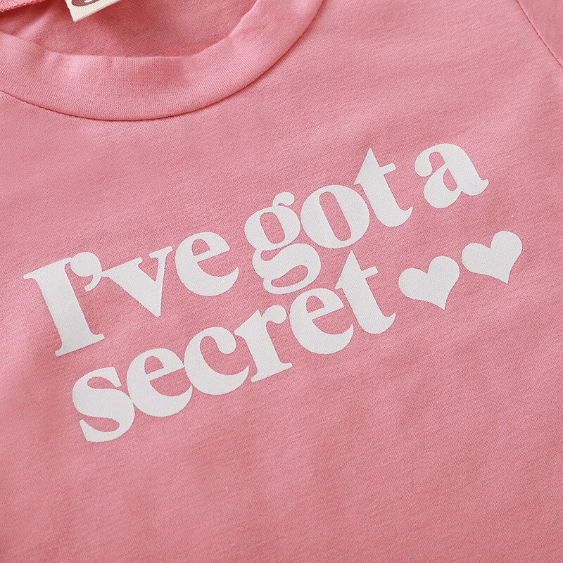 Sommer tøj være en stor søster brev print kid pige t-shirt pink top harajuku o hals korte ærmer pige tees