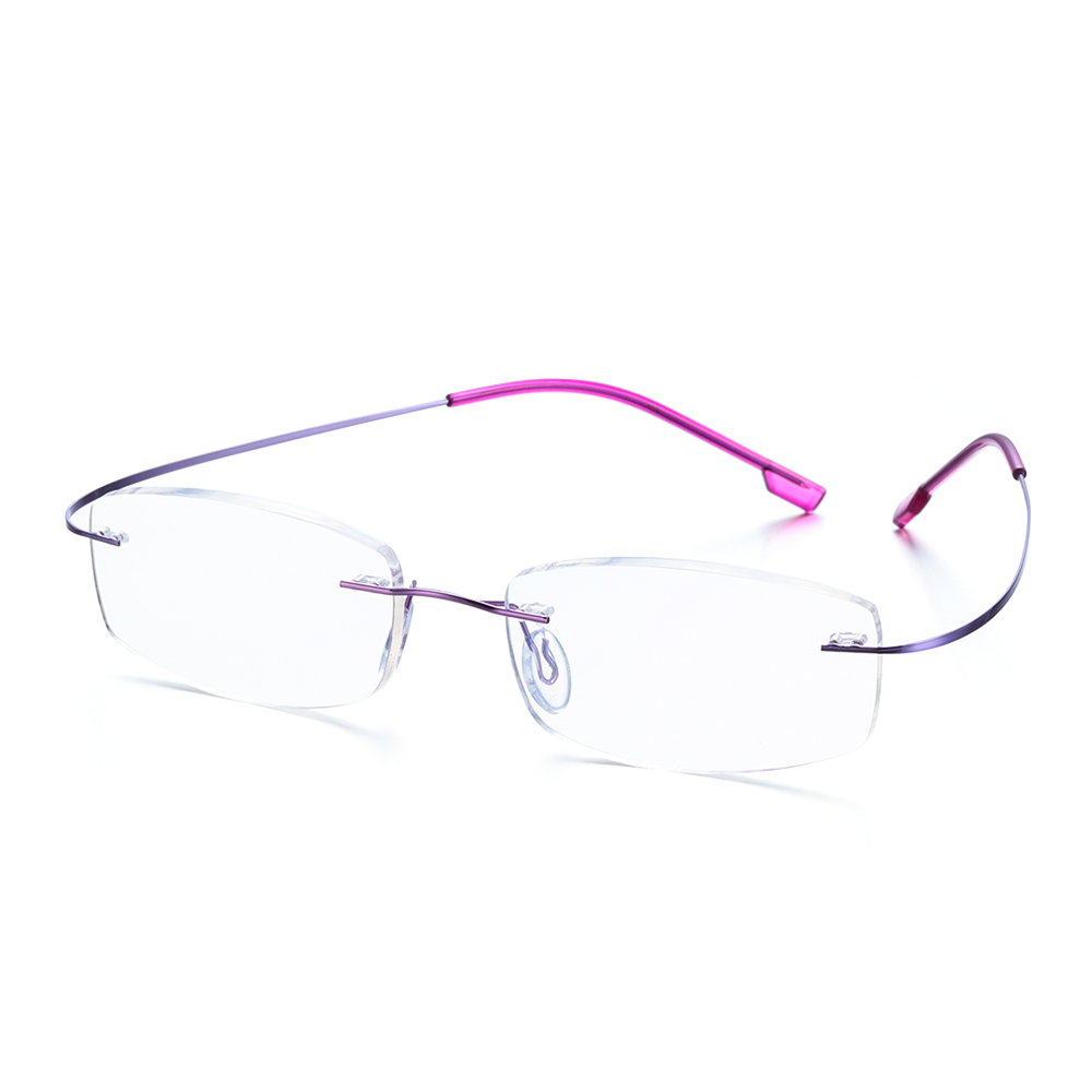 Men Women Rimless Reading Glasses Memory Titanium Clear Eyeglasses Magnetic Presbyopic Eyeglass +1.0 +1.5 +2.0 +2.5 +3.0 +3.5