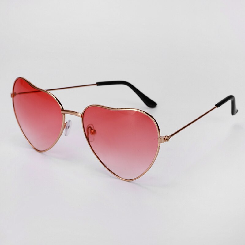 5 stil unisex hjerteformede solbriller vintage regnbue retro klassiske prins spejl solbriller: Stil 1