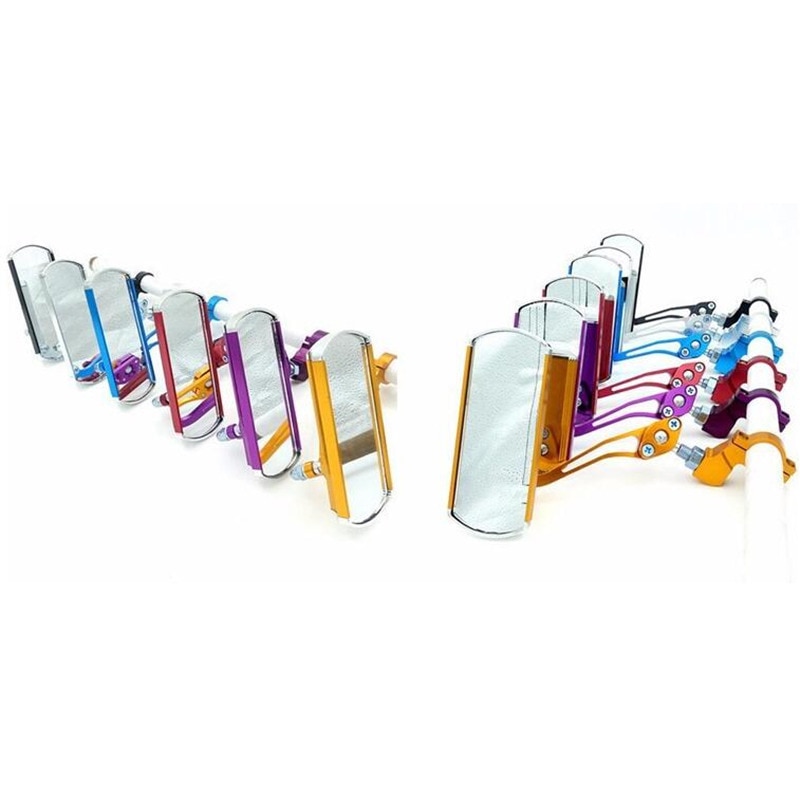 1 par 360 roterende fjellvei motorsykkel sykkel bakspeil sykling rektangel speil reflektor sykkel styre tilbehør