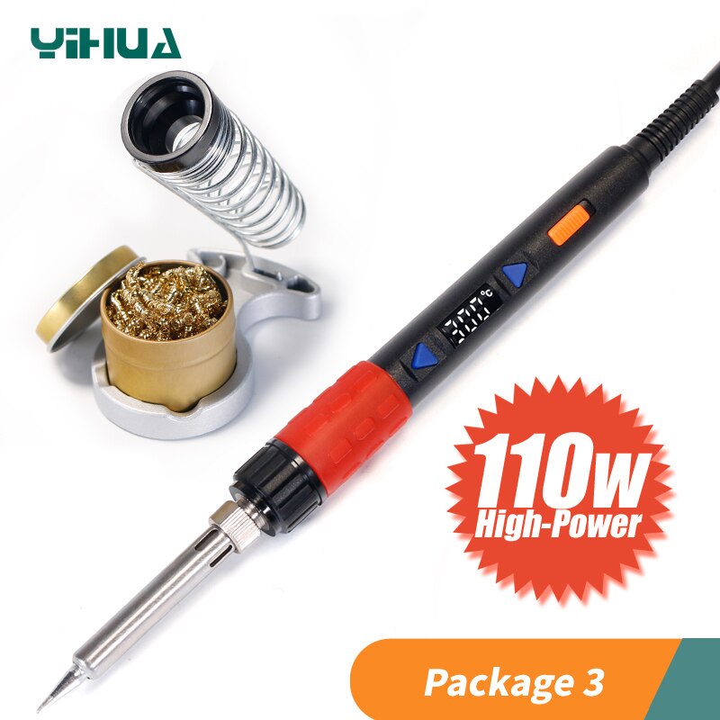 YIHUA 928D-III 65W 90W 110W Large Power Optional Soldering Iron Adjustable Digital Temperature Display Electric Soldering iron