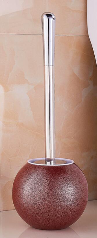 European Toilet Brush SetStainless Steel Round Base Color Toilet Brush, Bathroom Toilet Clean Brush Toilet Brush Set: SMT337-299-RE