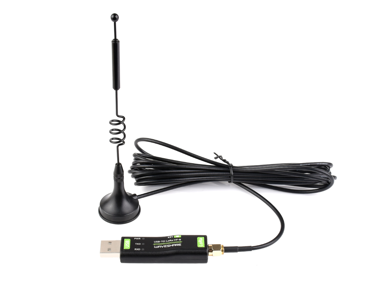 Waveshare usb-zu-lora-datenübertragungsmodul, basierend auf  sx1262, , geeignet für sterben datenerfassung in industrie und landwirtschaft