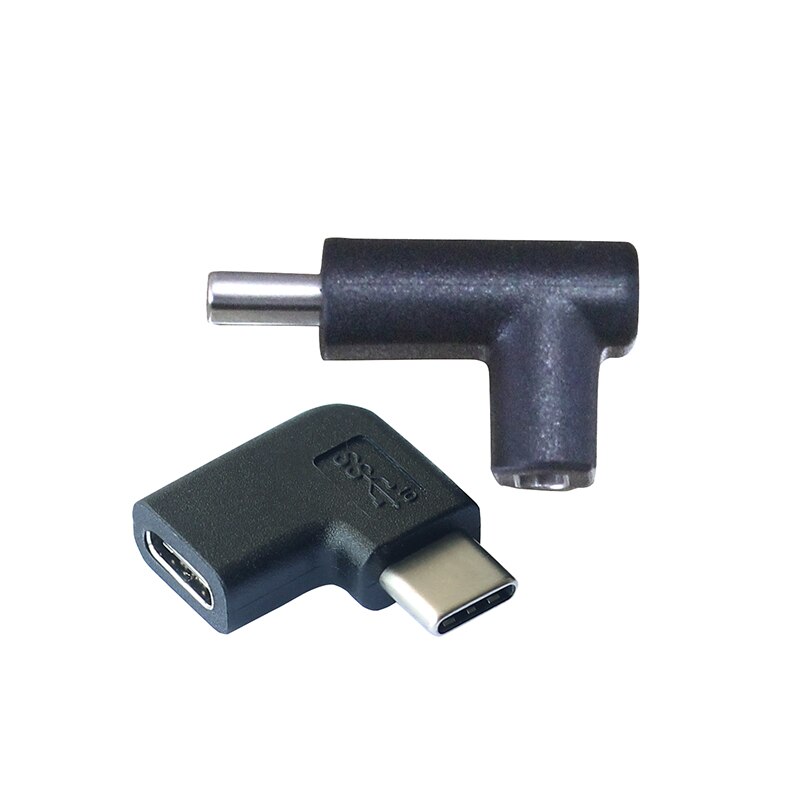 USB-C Elbow Adapter Female to Male Type-C Cable angled Adapter USB-C Plug Connector