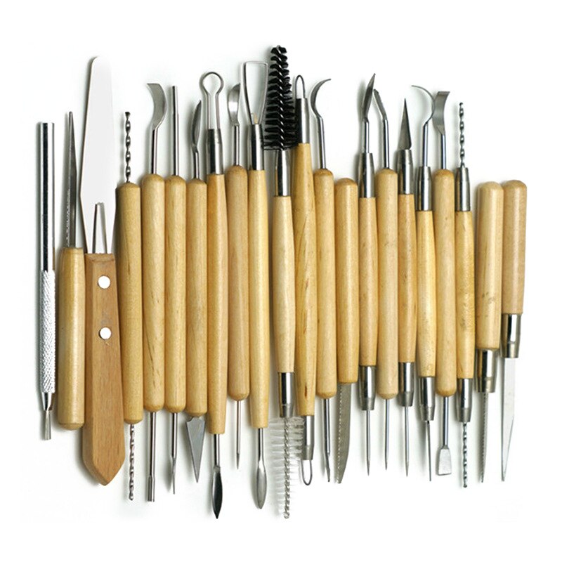 30-piece Clay Sculpture Tool Pottery Clay Carving Knife Multifunctional Combination Set