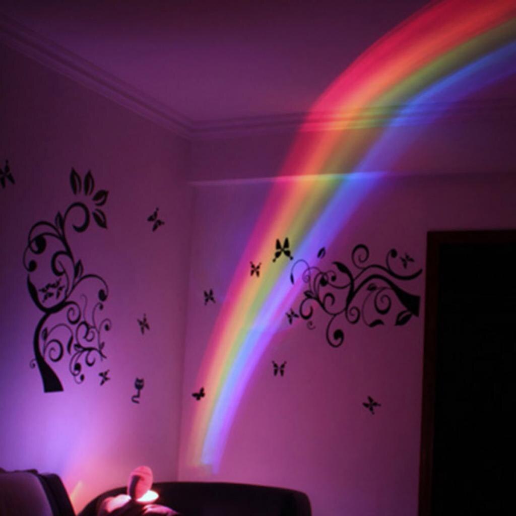 LED Projection Lamp Light Rechargeable Rainbow Colorful Led Night Light Romantic For Children