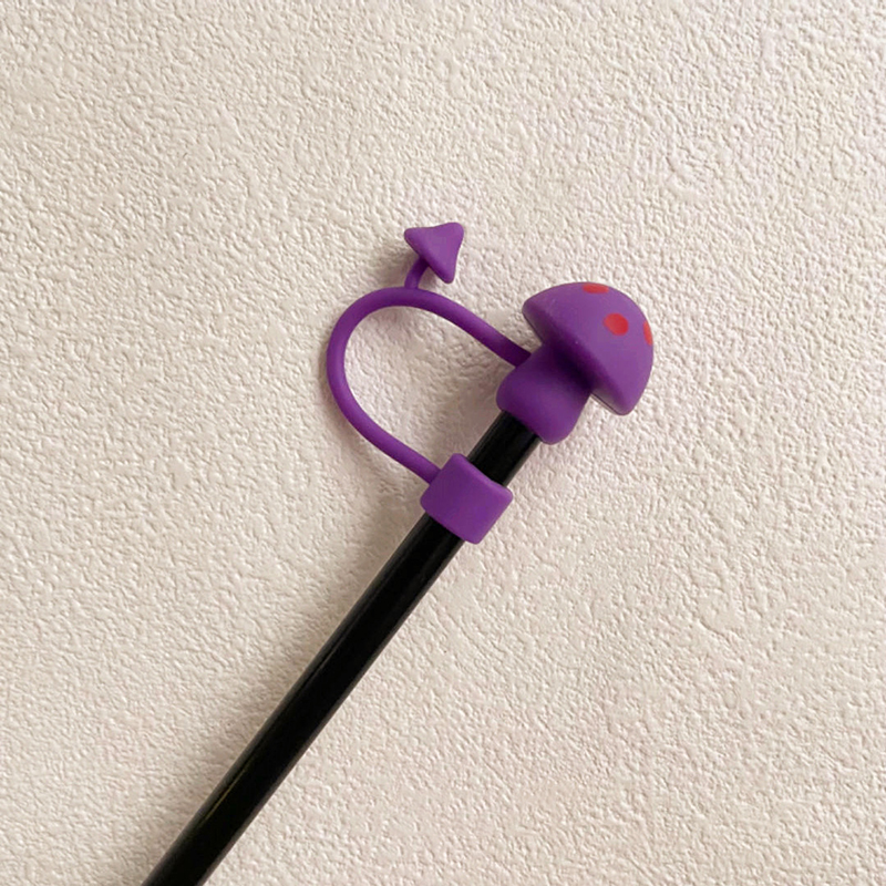 Hallowmas Pumpkin Straw Cover Cap Suitable For Starbucks 7-8mm Sippy Tumbler Cup Silicone Straw Covers Reusable Dust Stopper: army green