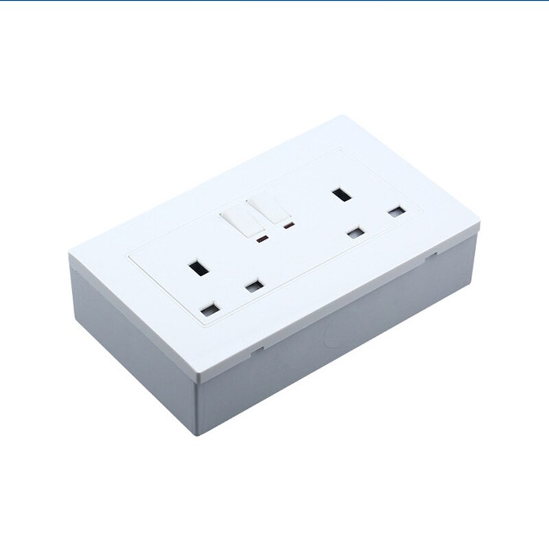 AXUS 86 Junction Box, European, British, Wall Socket, Switch Mounting Box, Flameproof Plastic Box 146 * 86mm, 86*86mm