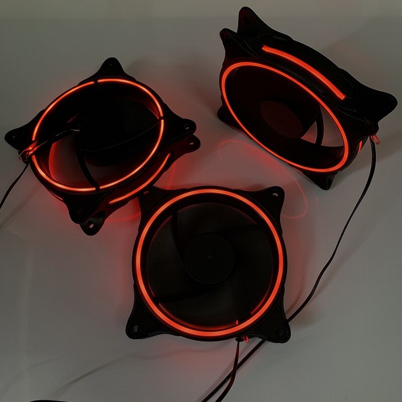 12cm Portable CPU Cooling Fan Three-aperture Silent Computer Chassis Fan for Desktop Laptop Cooling PC Fan Computer Components