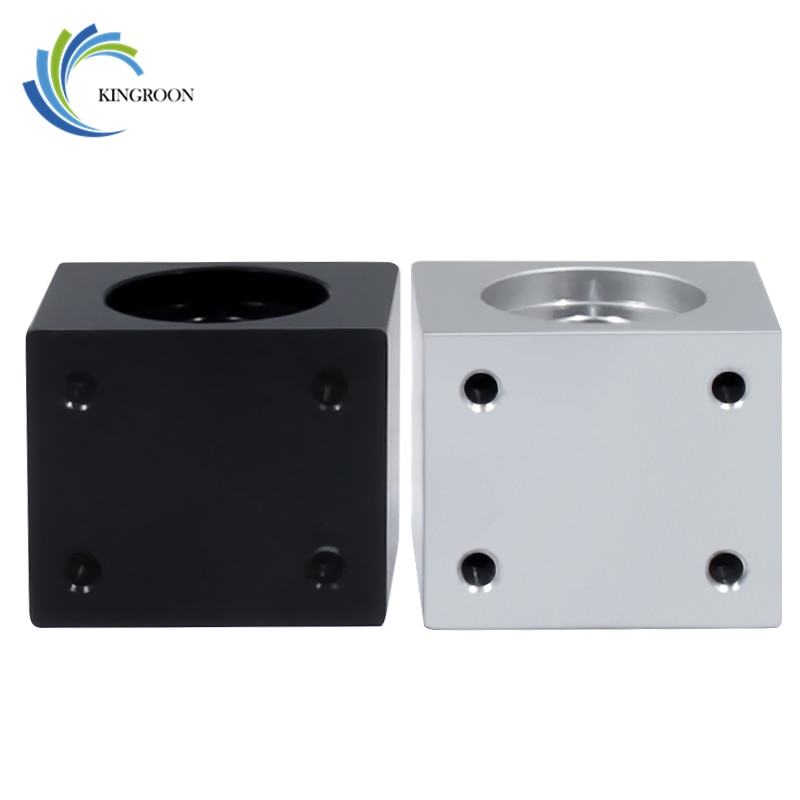 KINGROON Mutter Gehäuse Halterung Für 8mm T8 Trapez Blei Schraube Umwandlung Mutter Sitz Aluminium Block 15 3D Druck Teile