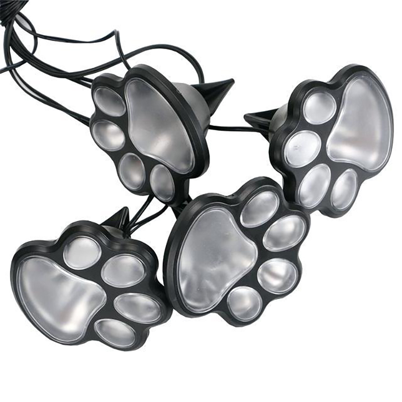 Solcelledrevne dyr poteprint lys led solcelle lamper have udendørs lanterne led sti dekorativ belysning lampe