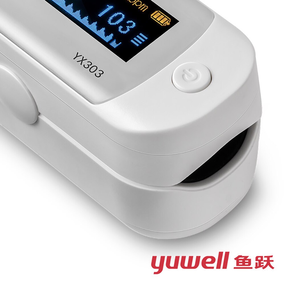Yuwell Portable Fingertip Pulse Oximeter Meter LED Display Direction 4 Pulse Oximeter Blood Monitor Color Oxygen SPO2 YX303