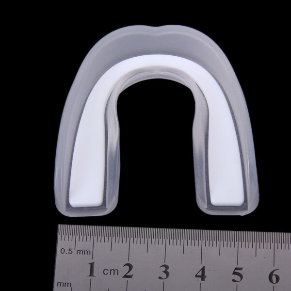 Clear Teeth Protector Mouth Guard Piece For Boxing Free Size