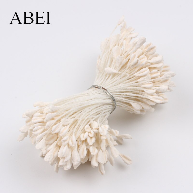 5mm 350pcs Kunstmatige Bloem Stamper Handgemaakte Kous Bloem Materiaal Matte Meeldraden voor Wedding Plakboek Cake Decoratie: 16