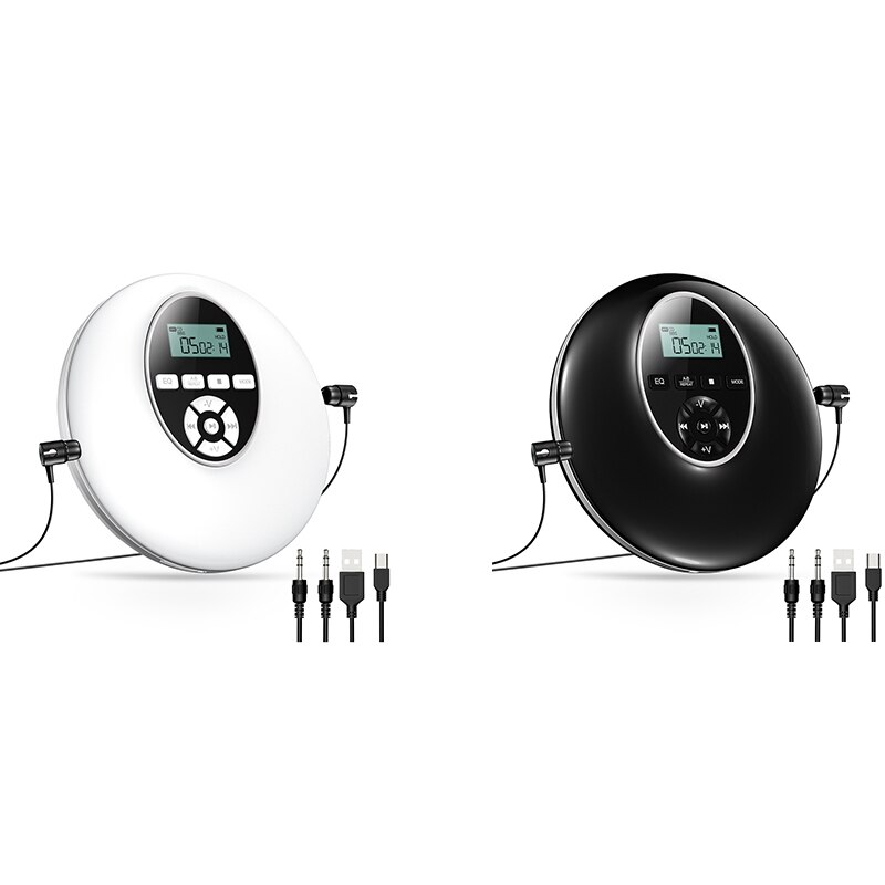 Portable CD Player Shockproof Hifi Music Player with Earphone Reproductor CD Lecteur Walkman Player for Car