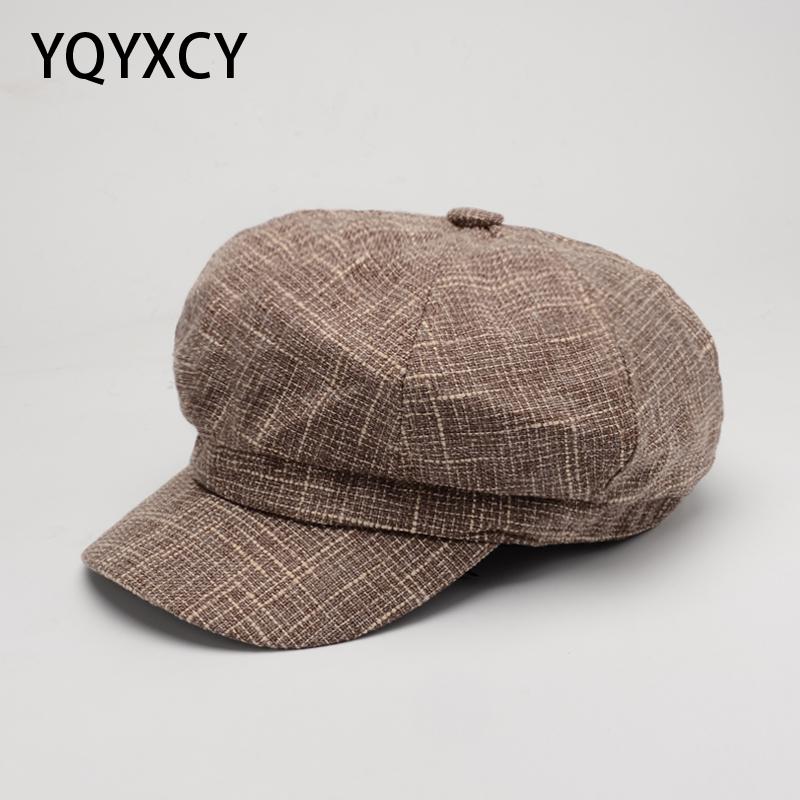 Newsboy Cap Octagonal Hat Beret Women Autumn Winter Hats For Women Vintage Gorro Casquette Beret Female