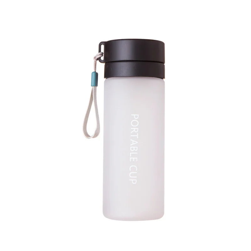 800ML Portable Large Capacity Water Cup Plastic Cup Travel Outdoor Sports Leakage Sealing Water Bottle Frosted Plastic Cup