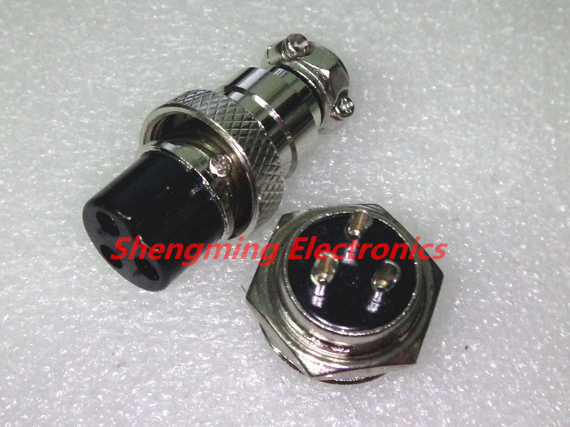 50 Paar = 100 Stuks GX16 GX16-3 3P 3Pin 16Mm Male &amp; Female Wire Panel Connector Circulaire Luchtvaart connector Socket Plug