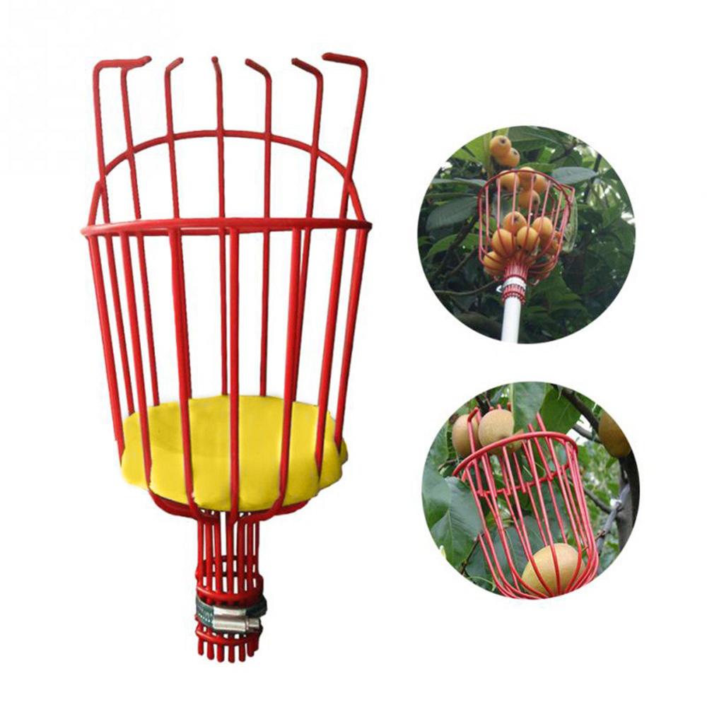 Tête de cueillette de Fruits en métal, panier en aluminium pour l'extérieur, outils de jardinage, attrape-Fruits, récolte: Default Title