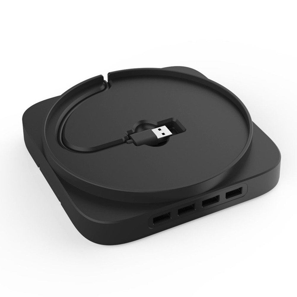 Blue Light Game Console Vertical Stand Electronic Machine Accessories for Xbox Series X with 4 Port USB 2.0 HUB: Default Title