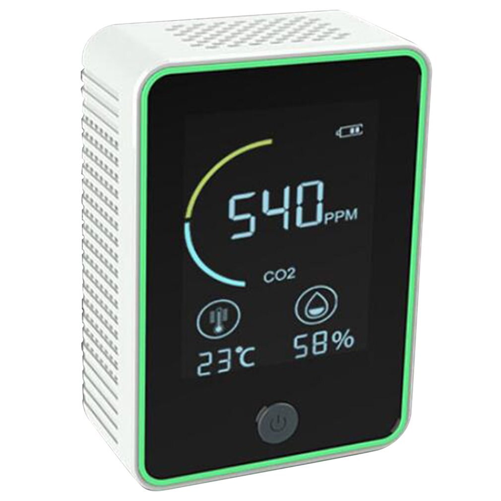 Air Monitor Detect Test Indoor Pollution And TVOC Volatile Organic Compound Gas PM2.5 Detection Analyzer: White black