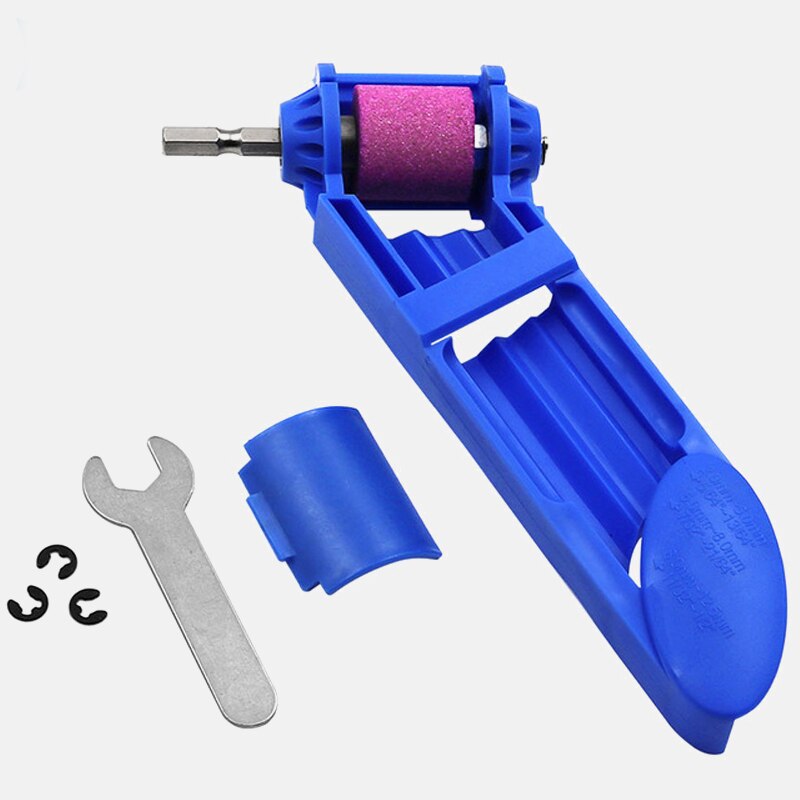 1set corindón de rueda afilador de brocas para taladro de taladro portátil poco alimentado piezas de herramientas de 2-12,5mm poco afilador