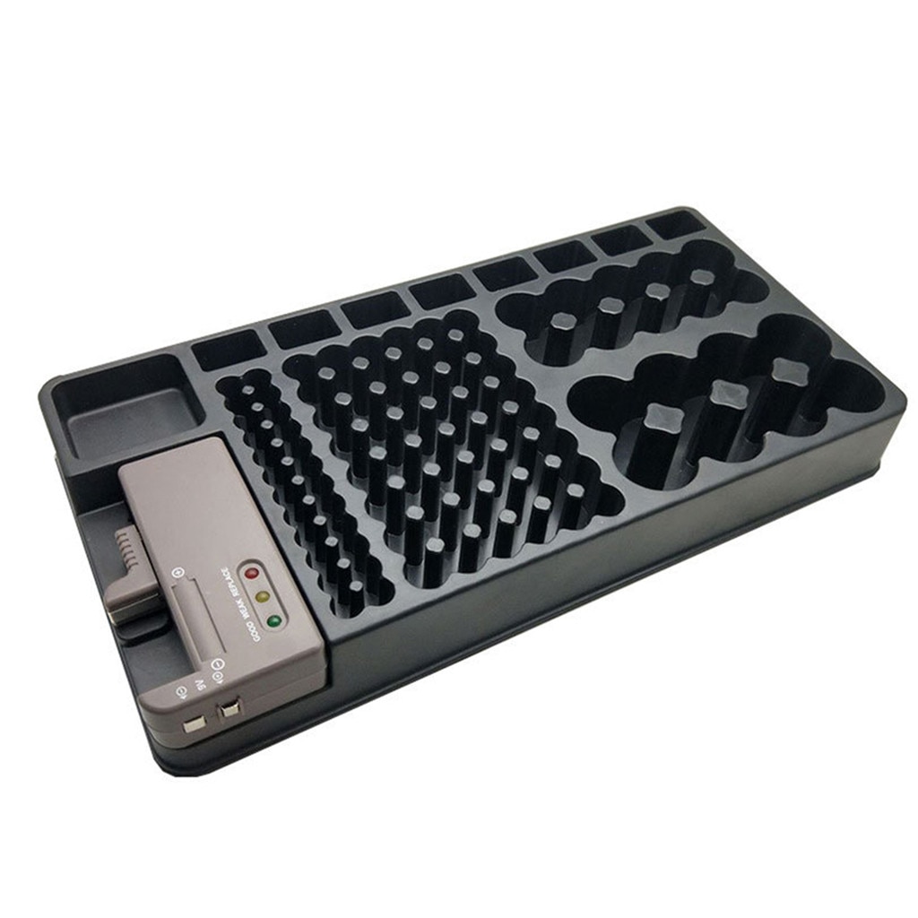 Batterij Organizer Holder W/Tester Batterij Caddy Rack Case Box Houders Inclusief Batterij Organizer Voor Aaa Aa C D 9 V # LR3