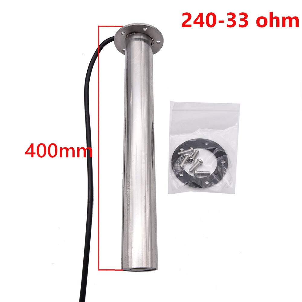 600/500/250mm Water Sender Unit Water Level Sewage Gauge Sensor Boat Car RV Holding Tank Level Gauge 0-190ohm 240-33ohm 12V/24V: 400mm 240-33 ohm